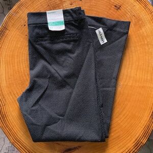 Old Navy Pixie Mid Rise Black White Dot Pants Womens Size 10 Reg